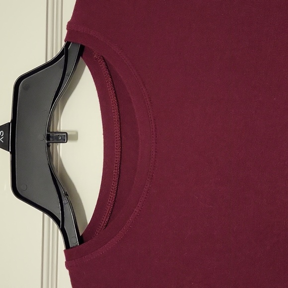 Cuddl Duds long sleeve top, maroon color - Picture 2 of 4